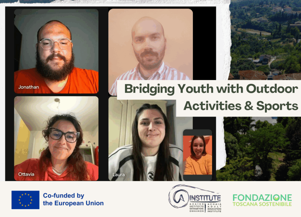 Meeting online preparatorio del progetto Bridging Youth with Outdoor Activities and Sports